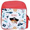 Wanapix | Zaino Bambini Personalizzato con Nome | Zainetti per Materna | Borsa Bambini Scuola/Asilo/Viaggi | Bretelle Regolabili | 8 Litri | Pirati
