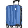 POSH Valigia 55x40x23 cm - Trolley Rigido in ABS Leggero da 35L - Bagaglio a Mano con Lucchetto a Combinazione e 4 Ruote 360° - Peso 2,5 kg - Ideale per Viaggi fino a 4 Giorni