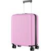 R.Leone Ryanair 55x40x20 cm Valigia Trolley Bagaglio a mano 4 Ruote in ABS Autonomo 999 (Rosa Pastello, Valigia 55x40x20 cm)
