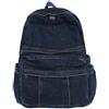 TYHOTULY Zaino in denim per donne uomini Y2K estetico Daypack classico retrò jeans zaini casual leggero zaino per laptop, Blu scuro
