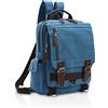 FANDARE Unisex Zaino Monospalla Tela Borsa a tracolla Uomo Donna Sling Bag Business Borsello a tracolla Grande Capacità Zaino Spalla Borsa a Spalla per Outdoor Trekking Ciclismo Viaggio Sports