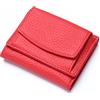 NICOLE & DORIS Portafoglio Donna in Pelle Portamonete Donne Cuoio di Blocco RFID in Cuoio con 25 scomparti per carte di credito Tanti Scomparti Rosso brillante