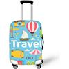 NETILGEN Custodia protettiva per bagaglio da viaggio, spessore elastico, con cerniera sul fondo, Accessori da viaggio, XL(30-32)