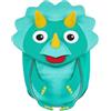 Affenzahn Amico Piccolo Zaino per l'asilo per bambini da 1 a 3 anni ergonomico riflettente linguetta con targhetta per il nome Dinosaurs - Turchese