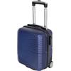 Valigeria.shop Valigetta Bagaglio a Mano 40x30x20 cm Uomo Donna Ragazzo Ragazza Bambini Rigido 2 Ruote Maniglia Telescopica Valigia Compatta Piccola da Cabina Ryanair EasyJet Multicolore Offerta Mod:1203 (Blu)