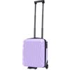 R.Leone Valigia da 1 Fino a Set 4 Trolley Rigido grande, medio, bagaglio a mano 55x40x23 cm Wizz, ITA Airways e bagaglio 45x36x20 cm EasyJet in ABS 8005 (Lilla, XS Bagaglio 45x36x20cm 2Ruota)