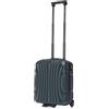 R.Leone Valigia da 1 Fino a Set 4 Trolley Rigido grande, medio, bagaglio a mano 55x40x23 cm Wizz, ITA Airways e bagaglio 45x36x20 cm EasyJet in ABS 8005 (Verde Scuro, XS Bagaglio 45x36x20cm 2Ruota)