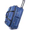 R.Leone TROLLEY BORSONE DA VIAGGIO CON 3 RUOTE RINFORZATE (Nero, 0708 40x47x80cm *EXTRALARGE)