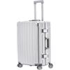 Flight Knight - Valigia da viaggio premium - 8 ruote spinner - Struttura in alluminio leggera con serratura laterale integrata, guscio rigido in ABS, trolley per il check-in, valigia altamente