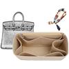 XIAOYIBAIHUOUK Borsa organizer foderata borsa portaoggetti inserto portaoggetti borsa cosmetica portatile for Hermes Birkin 25/30/35(Beige A,Birkin25)