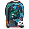 GO POP Zaino Trolley T-Rex, 3 Grafiche Frontali Intercambiabili e Pop-Up A Tema Dinosauri, 2 Scomparti Con Cerniera, Spallacci Imbottiti, Per Bambino, Scuole Elementari e Medie