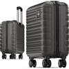 Travely Valigia bagaglio a mano 45x36x20cm - adatta per Ryanair, Lufthansa, Eurowings e co. I Trolley da cabina 32L con rotelle morbide, valigia da cabina
