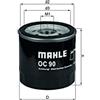 MAHLE Filtro olio OC90OF