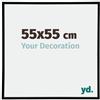 yd. Cornice 55x55 cm - Nero Lucente - Cornice Decorativa Parete in Plastica con Vetro in Acryl - Antiriflesso - Annecy