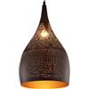 QAZXDRFG Lampadario vintage in stile arabo poroso, lampada a sospensione industriale, lampadario turco marocchino con incisione, lampada a sospensione per isola cucina, ristorante, corridoio, foyer, lamp