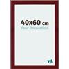 yd. Your Decoration - Cornice 40x60 cm - Vino Rosso Spazzato - Decorativa Parete in Legno con Vetro in acryl - Antiriflesso - 40x60 Cornice - Mura