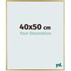 yd. Your Decoration - Cornice 40x50 cm - Oro - Cornice Decorativa Parete in Plastica con Vetro in acryl - Antiriflesso - 40x50 Cornice - Evry