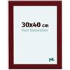 yd. Your Decoration - Cornice 30x40 cm - Vino Rosso Spazzato - Decorativa Parete in Legno con Vetro in acryl - Antiriflesso - 30x40 Cornice - Como