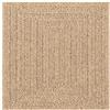 vidaXL Tappeto ZIZUR 200x200 cm Aspetto Iuta per Interni ed Esterni, Moquette, zerbino, Tappeto per Pavimenti, Tappeto per Esterni, Tappetino