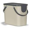 Rotho Albula Sistema di Separazione dei Rifiuti per la Cucina, Plastica (PP) senza BPA, Marrone/Grigio (Antracite), 25 L, 40.0 x 23.5 x 34.0 cm