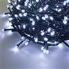 XMASKING Catena 24,5 m, 600 LED Bianco Freddo, con Memory Controller, Cavo Verde, 24V, Esterno