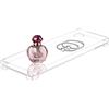 DELIPPLY Vassoio da bagno, acrilico, rettangolare, decorativo, pratico, vassoio organizer trasparente