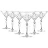 RCR Cristalleria Italiana RCR Set di 6 Bicchieri da Martini Melodia da 210 ml, per Espresso, Margarita, Champagne, Cocktail, Gin, Vino, Feste, Set di Bicchieri in Cristallo