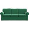 MASTERS OF COVERS Copridivano Ektorp 3 Posti, Velluto Verde | Compatibile con IKEA Ektorp 3 posti. Solo fodera, divano non incluso. Velluto, realizzata a mano.