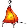 Casa Moro Marrakech Accessoires - Lampada a forma di gallina orientale, in pelle, 35 cm, realizzata a mano in Marrakech, struttura in metallo, paralume in pelle dipinta a mano, decorazione orientale
