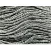 filati italiani cordini laminati Swan Glitter 500g - 450 metri per borse handmade e molto altro ancora (grigio/argento, THAI GLITTER)
