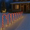 Valiant Fun Candy, luci natalizie (8 pezzi) - 40 cm di altezza - 4,2 m - 64 LED