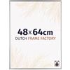 Dutch Frame Factory - Cornice 48x64 cm - Argento Lucente - Cornice per foto in Plastica con vetro plastico Antiriflesso - Cornice portafoto 48x64 cm - Easy