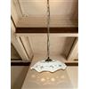 Mondocreazioni Lampadario a sospensione 1 luce con catena e ceramica realizzata e decorata artigianalmente (Limoni)