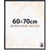 Dutch Frame Factory - Cornice 60x70 cm Nero Lucente - Plastica | Vetro acrilico antiriflesso, Montaggio a parete, Adatta per foto, poster o puzzle, Made in Holland
