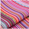BrightGlow Tessuto in Cotone per Cucire con Motivo Etnico Stoff in Stile Boho al Metro Fiori Esotici Stoffa in Cotone e Lino Stoffa Decorativa Retrò Multicolore per Cucire Stoffa per Costumi 16# 300 X