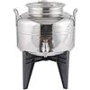 SANSONE Contenitore Fusto Acciaio Inox per Olio con Rubinetto e Supporto Lt.5