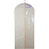 Virsus 6 Custodie porta abiti in TNT di colore BEIGE 6886, misura 137x60 cm, Copriabito Salvaspazio Antipolvere con lato Trasparente e Cerniera, Resistente alla Muffa per Vestiti, Cappotto - F