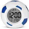 CLQ Luce notturna LED Sveglia da calcio Luce Temperatura digitale Data e ora Tavolo da esposizione Camera dei bambini Decorazione camera da letto