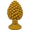 sicilia bedda - Pigna Siciliana Ceramica di Caltagirone - Altezza 25 Centimetri Realizzata interamente a Mano (Giallo)