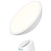 Verilux® HappyLight® Halo - Lampada LED per terapia della luce senza fili, con base magnetica a 360° e batteria ricaricabile, per luce portatile, senza raggi UV, spettro completo 10.000 LUX con