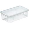M home by Mazzei Mondex M-Home | Scatola portaoggetti in plastica trasparente con aperture + coperchio, 42 x 24 x 14 cm / 8,7 L | SPACE BOX | PLS613