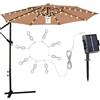 Generic Luce a ombrello ad energia solare, 8 modalità di illuminazione con 104 LED, resistente all'acqua IP67, decorativa ad energia solare per giardino, patio, piscina, cortile, prato