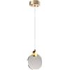 TPWEWRX Cristallo di vetro apparecchi di illuminazione a sospensione Lampadario moderno a soffitto a sospensione Lampadario a soffitto per soggiorno camera da letto tromba delle scale (1-Light,13cm)