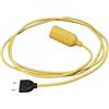 creative cables - Snake Lampada in silicone con interruttore e spina - Senza lampadina, Giallo