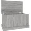 vidaXL Contenitore Grigio Sonoma 70x40x38 cm Legno Multistrato, Contenitore portaoggetti, Scatola portautensili, Contenitore di conservazione