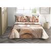 PELLECCHIA 1969 | Copriletto IRGE Trapuntato Estivo Matrimoniale 260x270 cm 100 g/m² Trapuntino Primaverile, Trapunta Leggera, 100% Made in Italy a 2 Piazze (Madison Beige)
