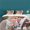 AuraWeave Set di Copripiumini con Foto Personalizzati, Set di Biancheria da Letto Personalizzato con Foto/Testo/Logo, Diverse Misure, Set Letto con Foto Commemorative per Famiglia, Amicizia, Compleanno (1 foto)