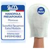 G.M. DISTRIBUZIONE 60 PEZZI - Manopole Saponate Monouso di Alta Qualità (75 gr/mq) con Soffice Spugna, Delicatamente Profumate, Senza Risciacquo, Manopola Presaponata, Guanto per Pulizia Anziani