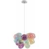 Lucande Lampada a sospensione dimmerabile (Design) colore Multicolore, in Vetro ad es. Soggiorno & Sala da pranzo lampada vetro per