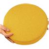 HKJGNH Cuscini per Sedie da Cucina Confortevoli,Cuscino per Sedia Rotondo Diametro 30/35/40/45/50cm,Antiscivolo,Cuscino Rotondo Sedia per Sgabello,Pranzo, Giardino, Ufficio(Giallo,45X45x3CM)